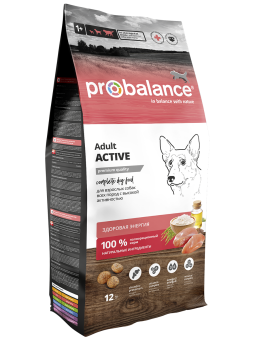 Сухой корм для собак Probalance  Immuno Adult  Active, высокая активность, 12кг